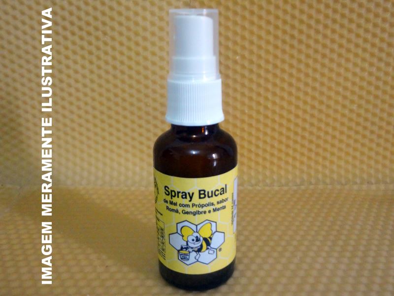 Spray Bucal Mel com Própolis, Romã, Gengibre e Menta - 30 ml